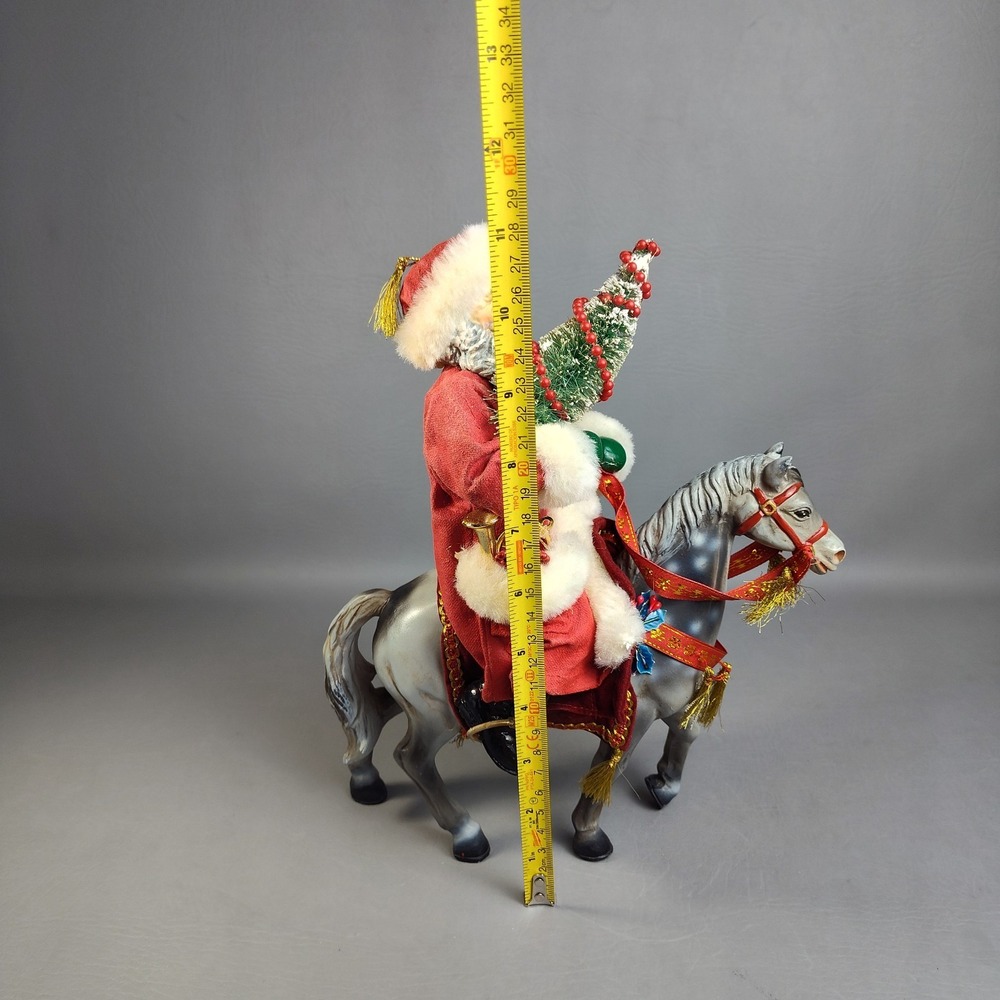 Vintage Possible Dreams Clothtique The Magic of Christmas Santa On Horse 1991 - Picture 14 of 16
